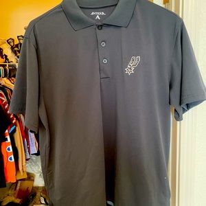 San Antonio Spurs Polo Size M Grey